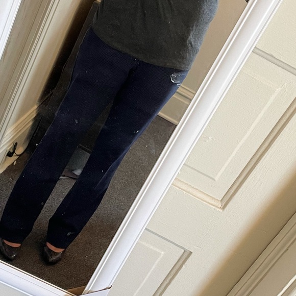 Women’s express black and blue slacks 6R - Picture 12 of 12